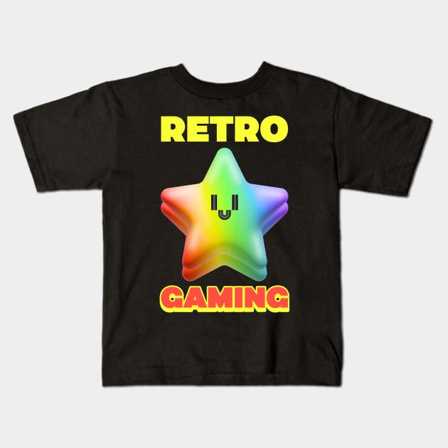 Retro Gaming Kids T-Shirt by Ashen Goods